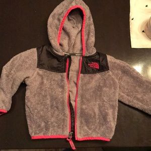 Infant girl north face fleece- great condition